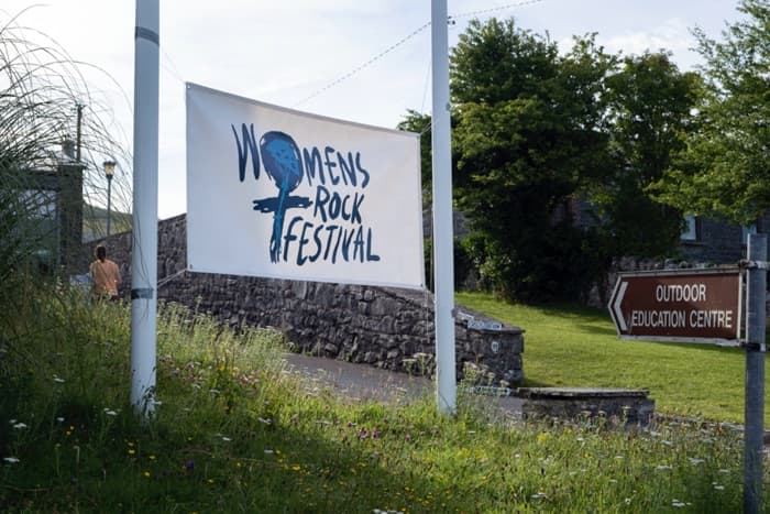 WRF flag outside of the BOETC Venue